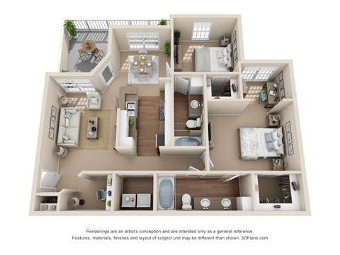 Magnolia 2bed 2bath 1099sqft at Stone Oak @ Parmer, Austin, TX, 78727